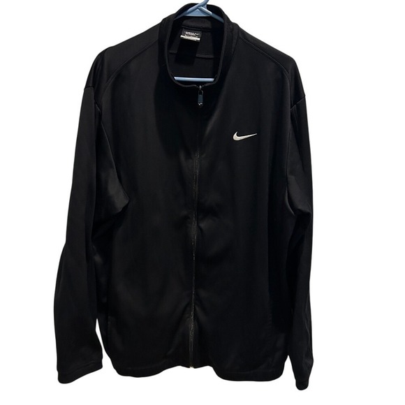Nike Golf Therma-Fit Tour‎ Performance Jacket Full Zip Black XL Fleeece lined - Picture 1 of 5